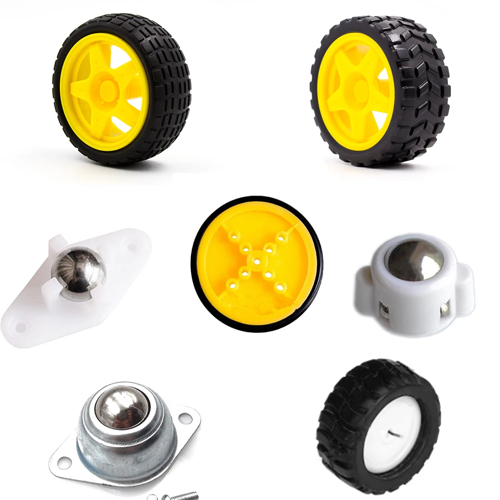 Kuongshun Robot Smart Car Wheel For Arduino Smart Car Diy Kits TT motor / DC motor Wheel