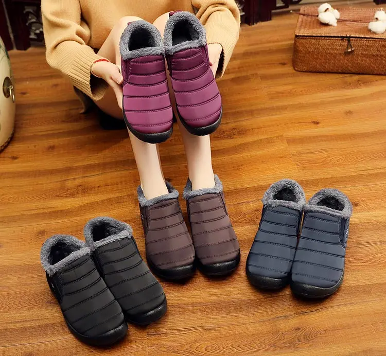 Women snow boots new waterproof winter boots women shoes solid casual shoes woman keep warm plush winter shoes women boots