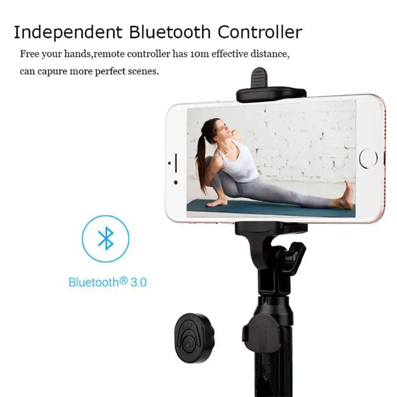 3 в 1 Универсальная Bluetooth селфи палка штатив выдвижной монопод для iPhone XS XR X samsung S10 S9 Xiaomi 9/8 для HuaWei p20