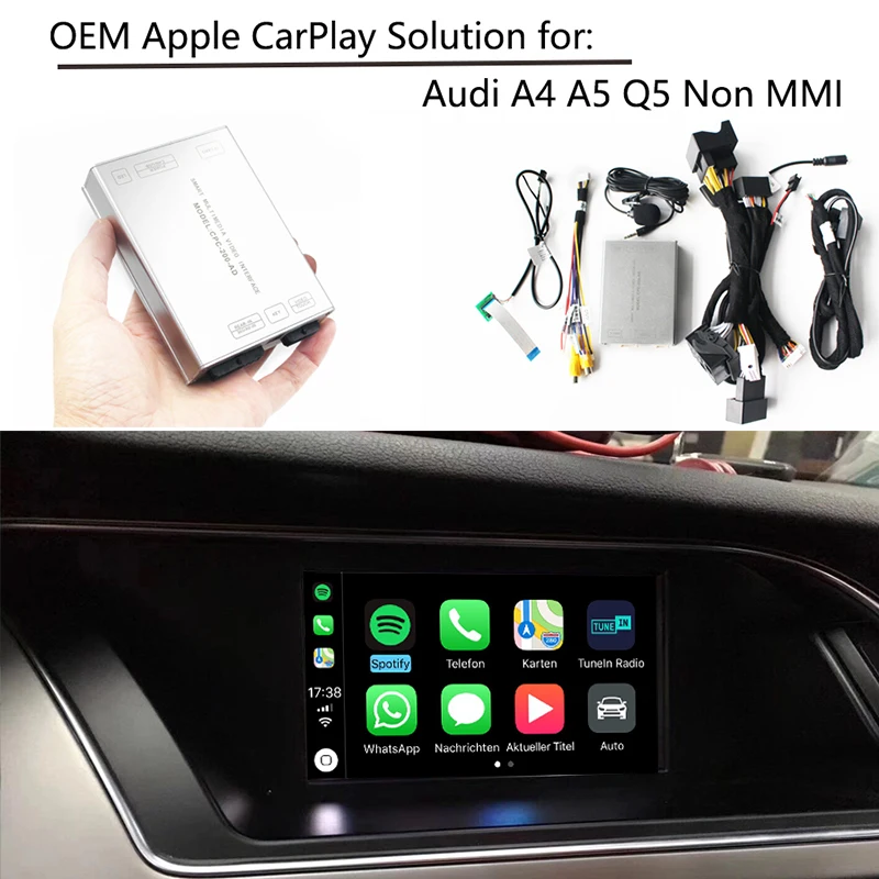 Best Sinairyu Video Interface With Carplay Screen Mirroring Functions for A4 A5 B8 Q5 With Audi Concert Symphony Model 1