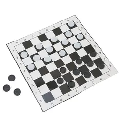 Международные шашки портативный складной Пластик шахматная доска Размеры 33 * см 33 см + шт. 24 шт. шахматы