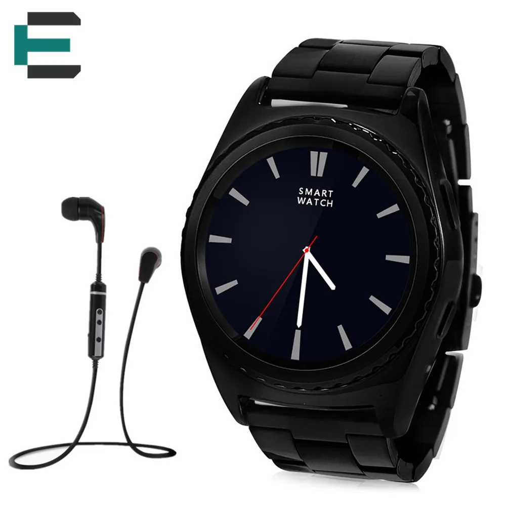 Stainless Steel Strap ET G4 Smart Watch Health Monitor S1 Bluetooth touch watch for android phone bluetooth Sport earphone |