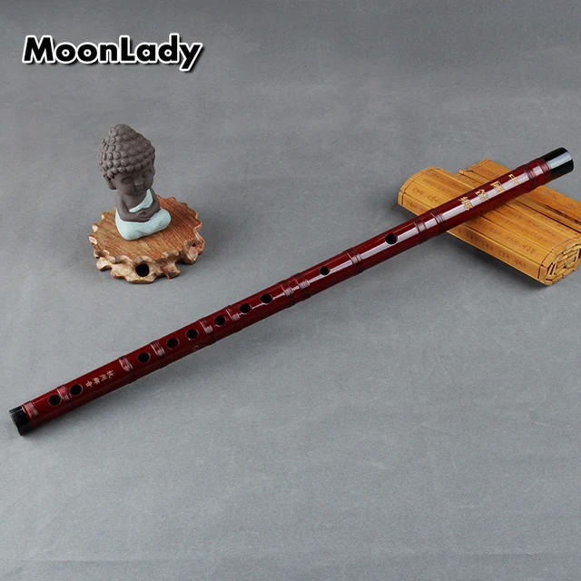 Bamboo Flute with Red Lines Musical Instruments Chinese Handmade Woodwind Instrument Flute supply learning material not xiao