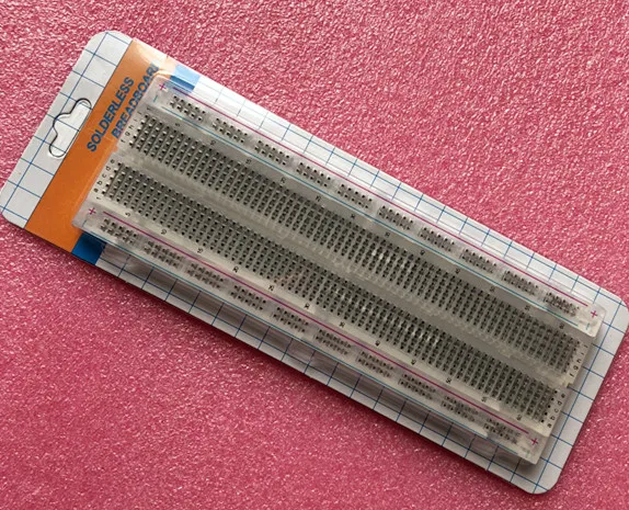 

New Breadboard 830 Point Solderless PCB Bread Board MB-102 MB102 Test Develop DIY Transparent