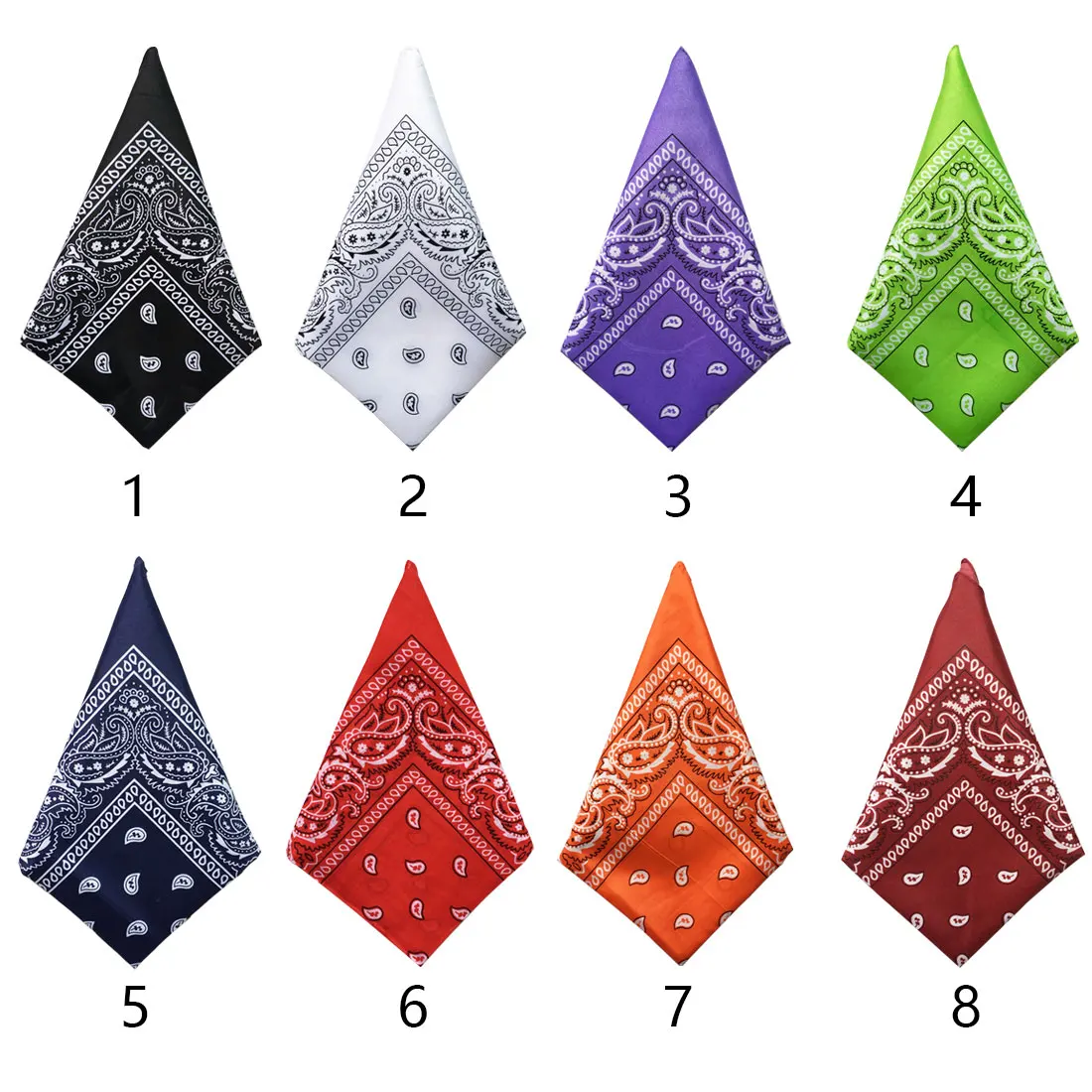 cheap Top Sell Bike Scarves Unisex Riding Magic Headband Blend Hip hop Head Cycle Neck Tube Paisley Printed Bandanas 55*55cm