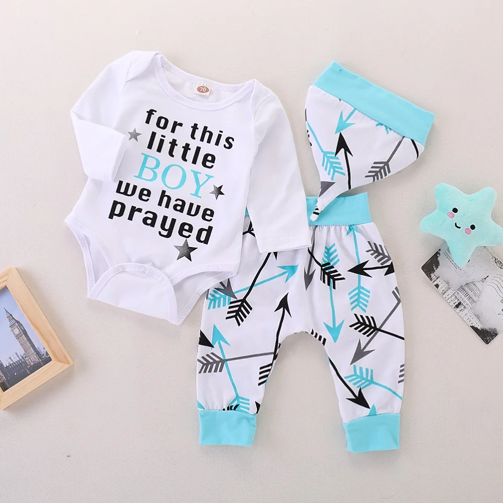Милая одежда с длинными рукавами для новорожденных, комплект одежды из 3 предметов для маленьких девочек, комплекты для новорожденных