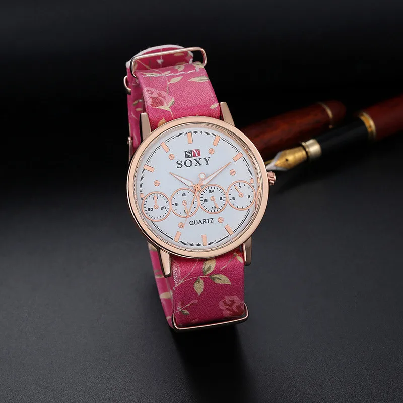 Для женщин Элитный бренд часы модные золотые часы Женское платье кожа кварцевые часы женские Hour Clock Дамы подарков Relogio Feminino saat