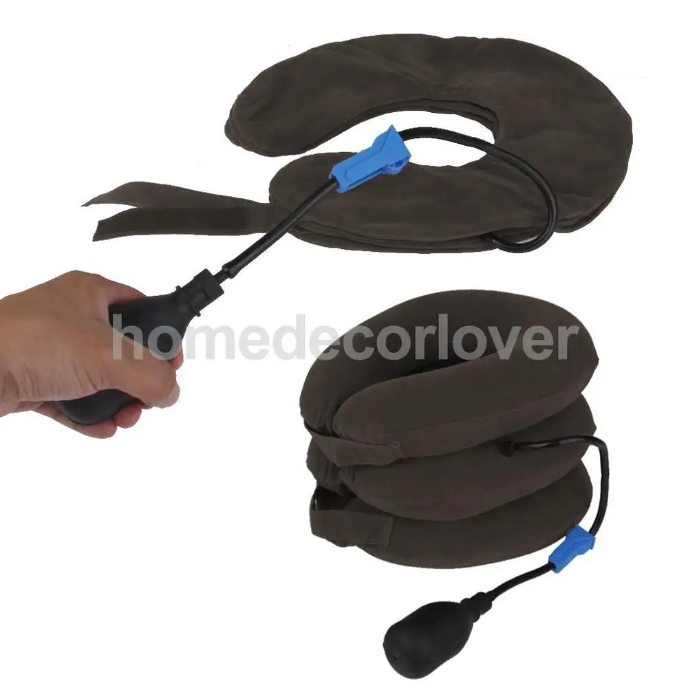 Воздушная надувшая Подушка Скоба для вытяжения шеи поддержка боли - Цвет: Gray