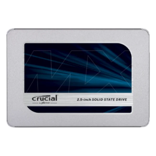 

Crucial MX500, 250 GB, 2.5, Serial ATA II, 560 MB/s, 6 Gbit/s Plata Discos duros solids internos SSD