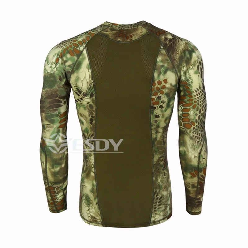 Новая тактическая камуфляжная Футболка Мужская дышащая армейская тактическая сетевая футболка Военная быстросохнущая футболка Джастин Бибер фитнес