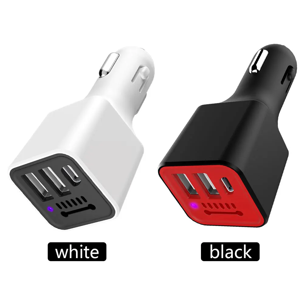 Vehemo двойной usb type-C автомобильный очиститель воздуха зарядное устройство Автомобильное usb портативный мобильный телефон