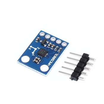 

50 PCS GY-273 GY273 QMC5883L Module Triple Axis Compass Magnetometer Sensor 3V-5V Free shipping I42