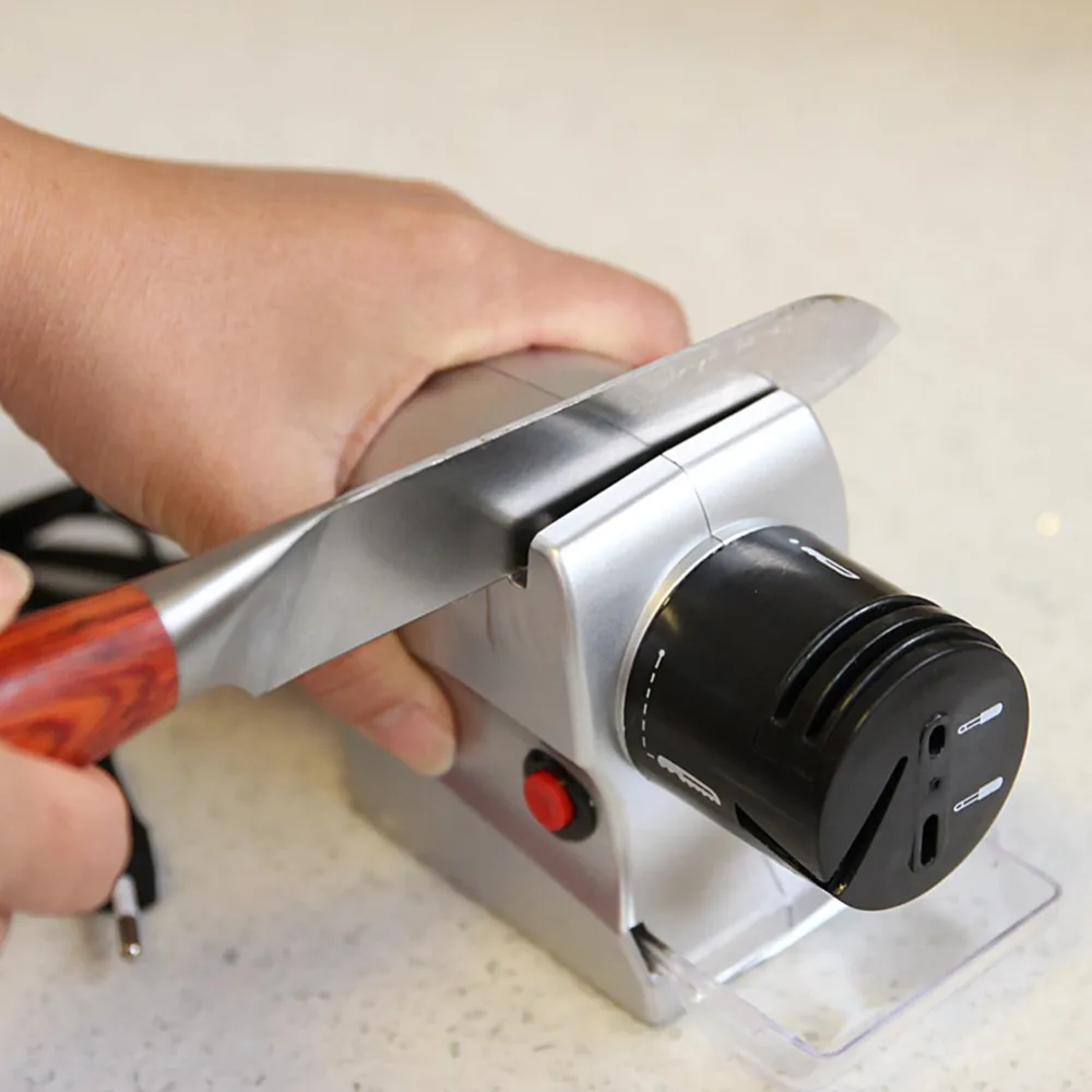 

Electric Knife Sharpener Professional Motorized Knife Sharpener Rotating Sharpening Stone Kitchen Sharpening Tool Random Color