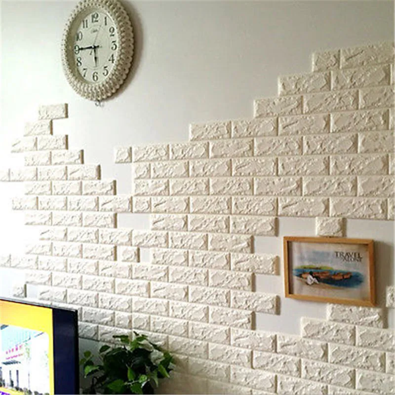 Téléchargement gratuit Images 60x60 Cm Pierre Brique Motif 3d Blanc Texture Pe Mousse Papier dernière par