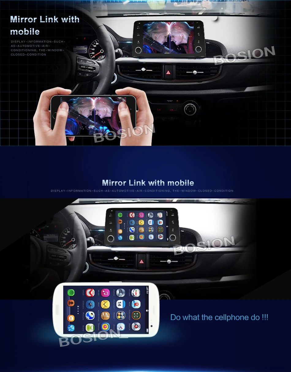 Автомобильный мультимедийный плеер 2 Гб ОЗУ Android 9,0 автомобильный DVD gps навигатор стерео для Kia Picanto(JA) Kia Morning(JA) WiFi