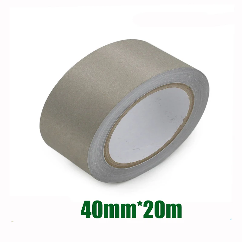 New 1x 40mm* 20 meters Silver Single Sided Conductive Fabric Cloth