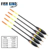 Poisson roi 5 pcs/lot taille mixte Balsa Bobber liège Barguzinsky sapin flotteur Vertical Pesca pour carpe pêche flotteur matériel de pêche ► Photo 2/6