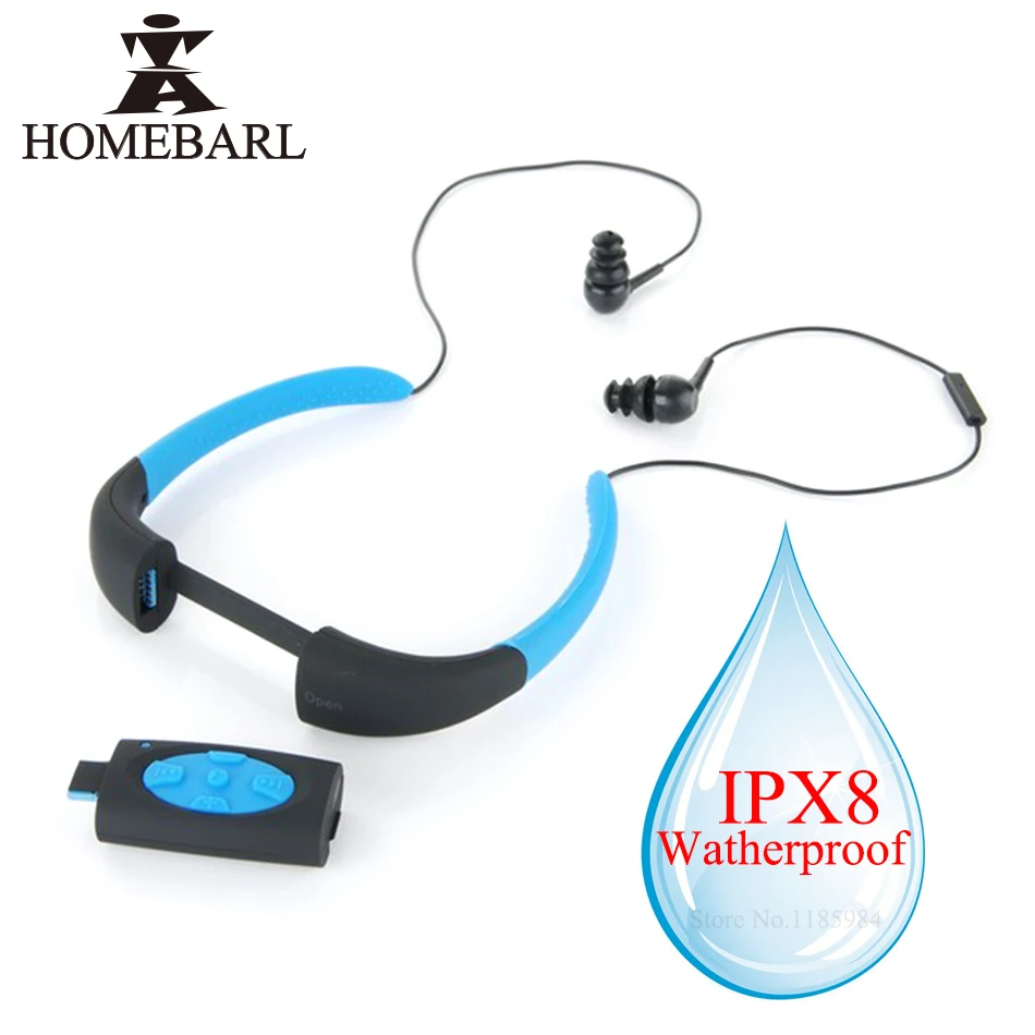 IPX8 Waterproof Bluetooth 4.0 Swimming Diving Underwater Sport Music