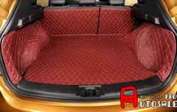Красный задний внутренний багажник декоративный коврик отделка интерьера автомобиля Стайлинг 7 шт. для Nissan Qashqai 2015 2016 автомобильный