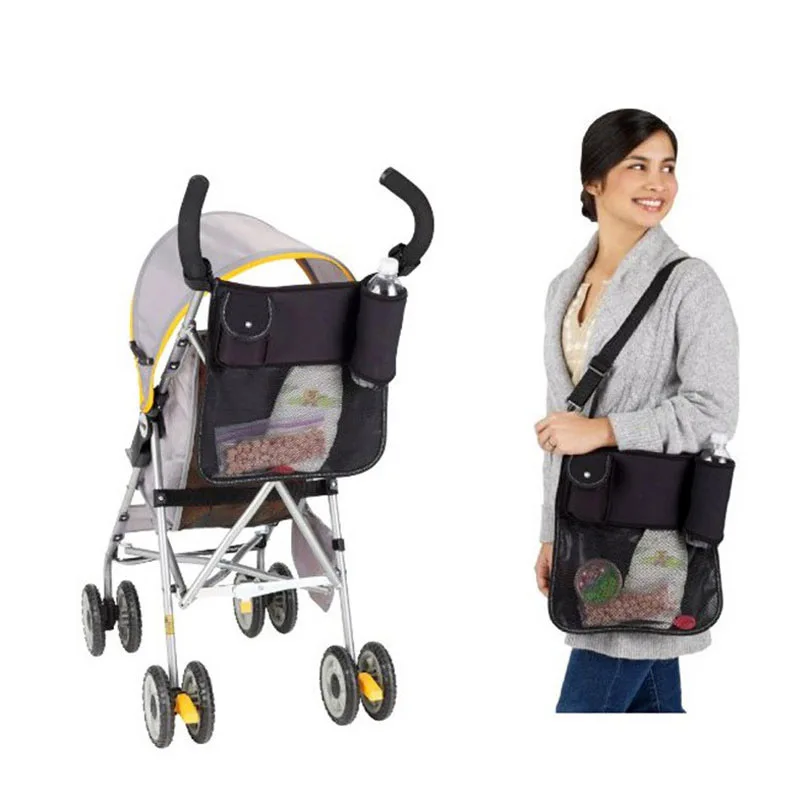 Mesh Layer Mutifunctional Pram Bag for Baby Stroller Car Organizer Storage Accessories Hanging