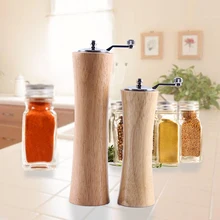 6 Zoll 8 Zoll Klassische Stil Aus Holz Salz und Pfeffer Mühlen Grinder Set mit Edelstahl Core Hand Manuelle Herb & Spice werkzeug
