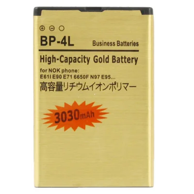 BP-4L батарея BP 4L BP4L Gold для телефона Nokia N97, N810, E71, E6, E52, E6-00, E63, E71x, E72i, 6760 slide, 6790 Surge, E90