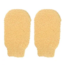 1 пара перчатки для душа и ванной отшелушивающая моющая кожа спа пена полотенце в виде перчатки массажное скруббер пеньковое полотенце для тела-27