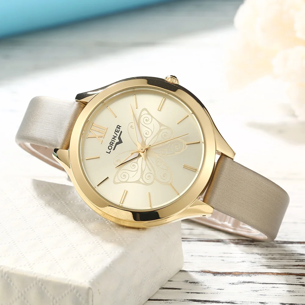 

8 MM Ultra-Thin Wrist Women Watches Lorinser Luxury Female Clock Fashion Montre Femme 2019 Quartz Ladies Watch Relogio Feminino
