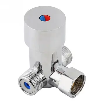 G1/2 Hot Cold Water Mixing Valve Thermostatic Mixer Temperature Control Mixing Valve Sensor for Bathroom Shower Faucet Taps solar temperature control valve electric water heater hot bathroom faucet automatic mixing water adjustment thermostatic valve