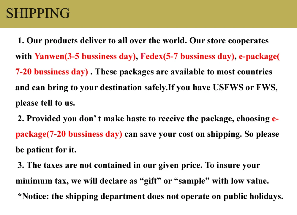 shipping 