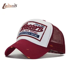 Летние Бейсбол Кепки вышивкой в стиле вестерн из сетчатого материала Кепки головные уборы для мужчин и женщин, мужские и женские бейсбольные кепки, мужские шляпы Повседневное кепки в стиле хип-хоп папа шляпа папа