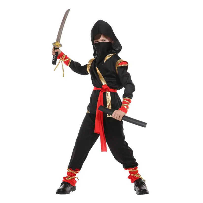 Adult Assassin Warrior Black Classic Ninja Martial Arts Costume