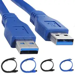 Быстрая Скорость USB 3.0 Тип мужчина к Тип Мужской кабель-удлинитель 0.6 м 1 м USB кабель для радиатор, веб-камера, mp3, Камера