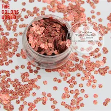 TCB088 Шестигранная форма 3 мм Размер шаблон блеск для пилка для ногтей гель для ногтей макияж или другие DIY украшения