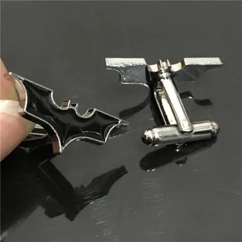 

Wholesale 12pairs/lot Superhero Cuff Link Captain American Iron-man Batman Star wars Metal Alloy Cuff Links For Men Shirt