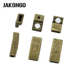 JAKONGO 5 компл./лот античная бронза с покрытием с магнитной застежкой для изготовления ювелирных изделий кожаный браслет аксессуары DIY ручной