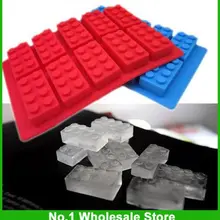Через FedEx FDA LFGB Силиконовая Форма для льда кубик льда лоток кирпичный блок, 200 шт в партии