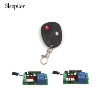 

Sleeplion AC 220V 10A Relay 1CH 2-Key 315MHZ Wireless Remote Switch Transmitter+2 Receiver For TV Lights Door
