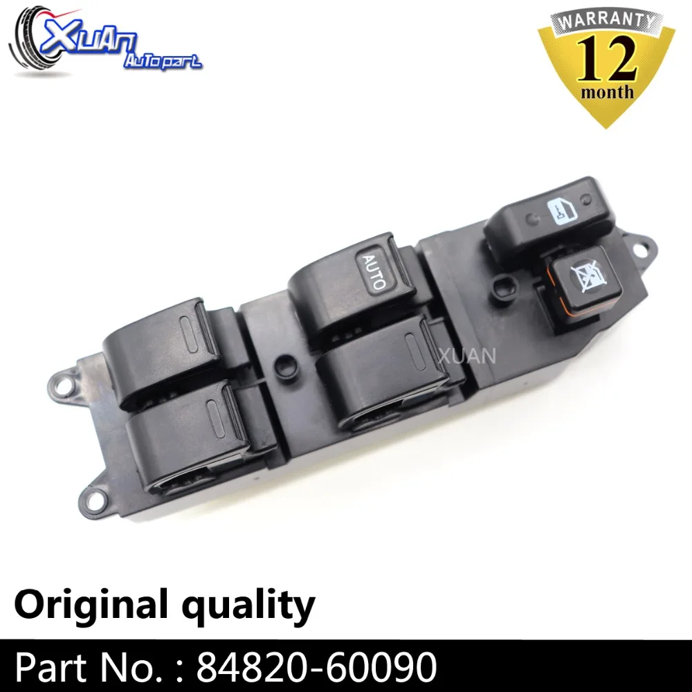 

XUAN Power Window Lifter Master Control Switch 84820-60090 For Toyota Corolla Camry Avalon Echo Yaris 4Runner Hilux Land Cruiser