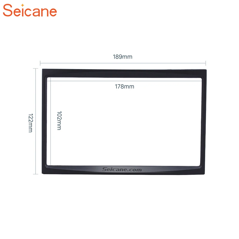 Seicane Black 2Din 178*100mm Car Radio Fascia Frame For FIAT SCUDO 2007 Cover Panel Trim Mount Kit | Автомобили и мотоциклы