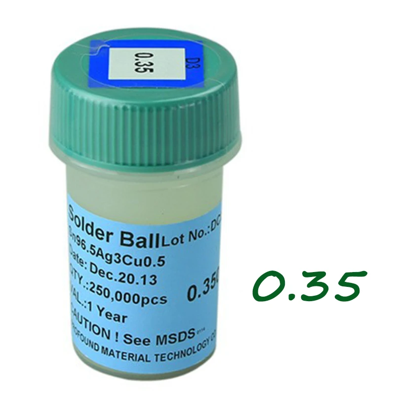 250K Lead free Solder Balls 0.35MM for Reballing of Most Common Used