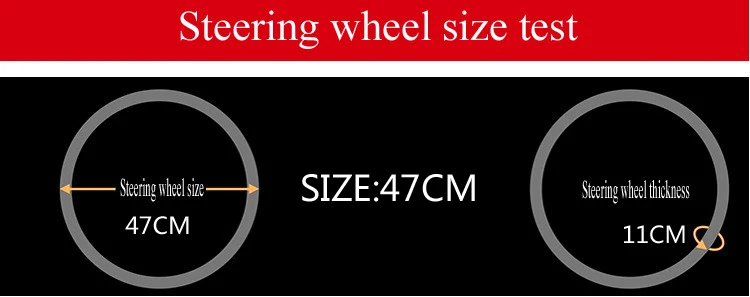 BACANO большой чехол на руль для грузовика RV micro fiber Кожаный Автомобильный руль оплетка прочный 47 см Индивидуальный размер
