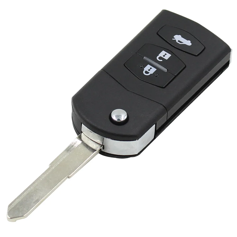Replacement Car Styling 3 Button Remote Folding Flip Key Shell Case FOB