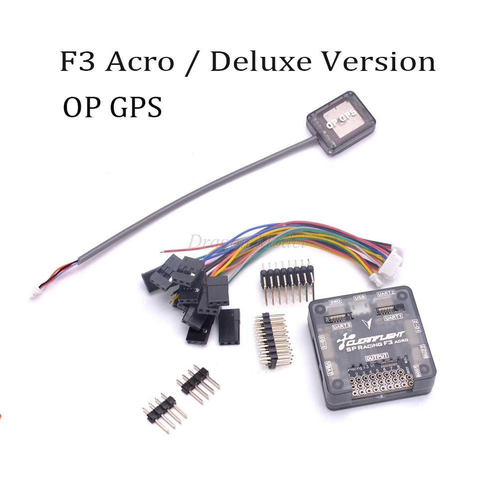 

SP Racing F3 Flight Controller Board Acro / Deluxe version + Mini OP GPS For FPV QAV250 Martian II 220mm FPV RC drone Quadcopter