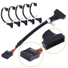 JS20 To Usb 2 0 9 Pin Female Motherboard Cable Data Cord Wire For Cd