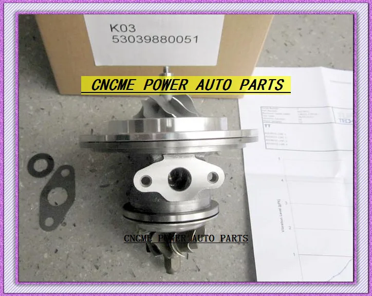 TURBO cartridge CHRA Turbocharger core K03 53039880051 53039700051 SUZUKI Grand Vitara Geo GM Tracker 00-08 DW10ATED 2.0L 109HP (4)
