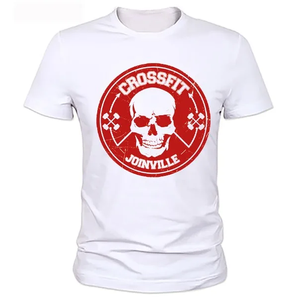 

Skull Cheap Tees Crossfit T Shirts Mens T-Shirt Fitness Top Tees Skull O Neck Clothing Short Sleeve