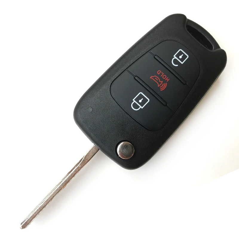 3 кнопки флип складной корпус для ключей от автомобиля чехол для KIA Rio K2 K5 Sportage Sorento hyundai I20 I30 Avante пульт дистанционного ключа оболочки и лезвия - Количество кнопок: C