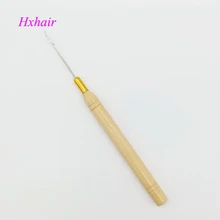 10 шт. деревянная ручка иголка/микро кольца/петли инструменты для наращивания волос