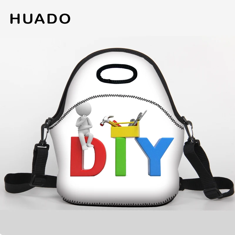 

Customized Shoulder lunch bag handbags picnic bags Thermal Insulated Neoprene Lunch Bag Women Kids Lunch bags Cooler Insulation